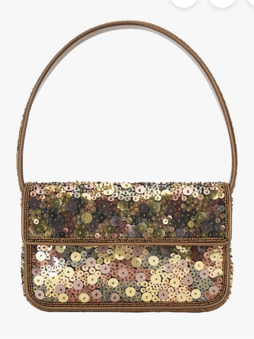 ISO Staud Tommy gilded sequins bag